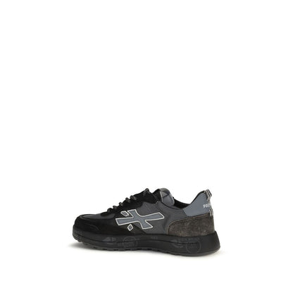 Premiata Black Calf Leather Bos Taurus Low Top Sneakers
