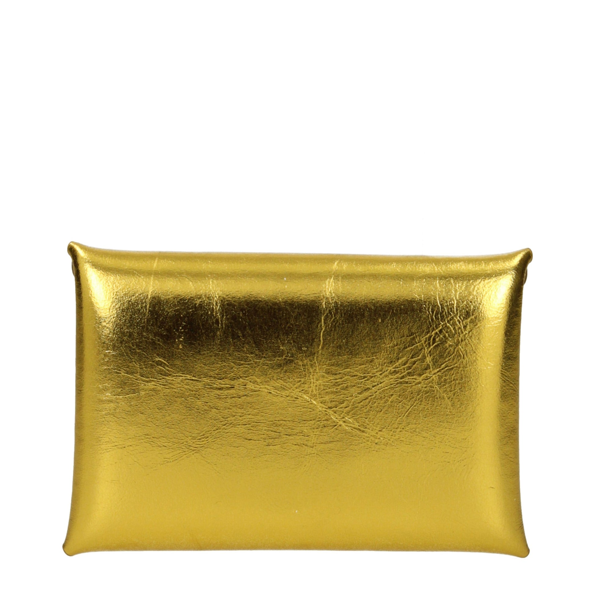 Jil Sander Gold Leather Wallet