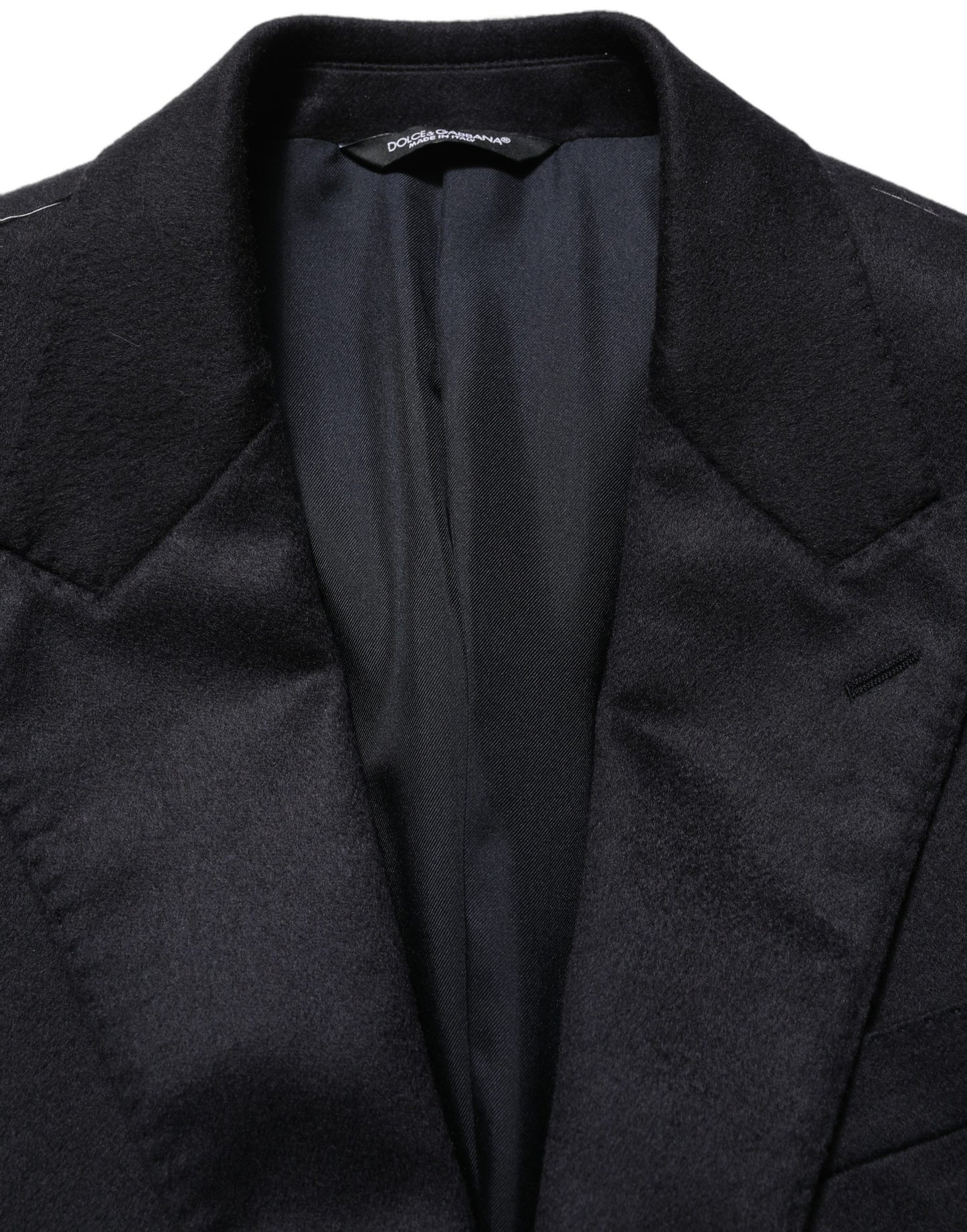 Dolce & Gabbana Black Cashmere Single Breasted Blazer Jacket