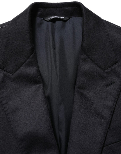 Dolce & Gabbana Black Cashmere Single Breasted Blazer Jacket