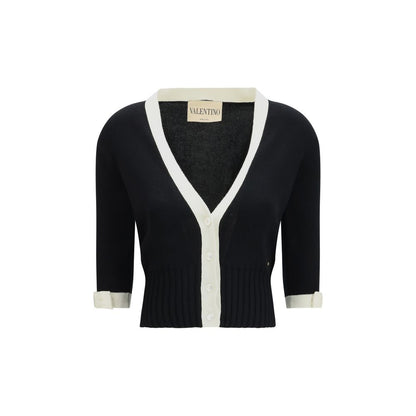 Valentino Black Cotton Cardigan