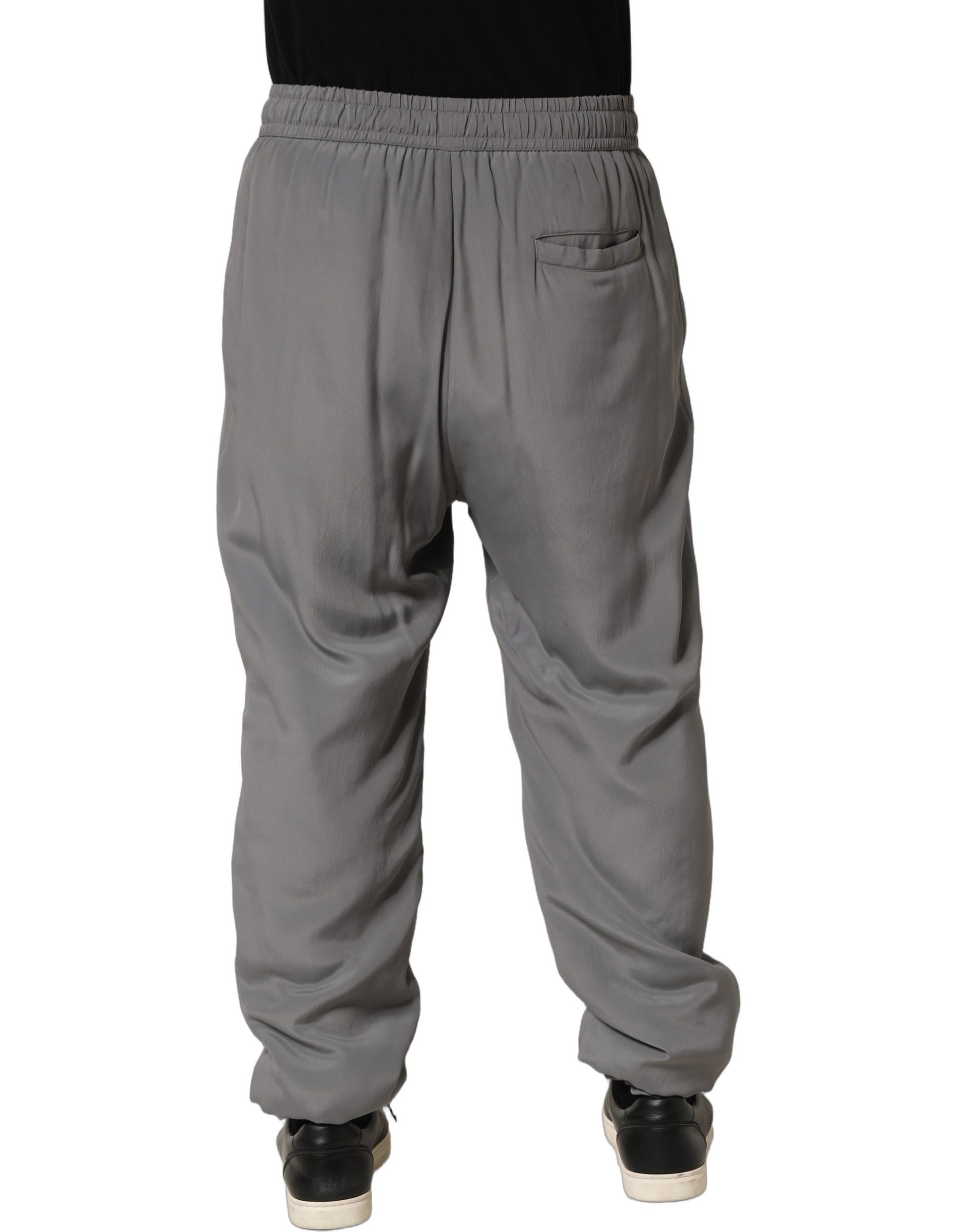 Dolce & Gabbana Gray Cotton Jogger Sweatpants Trouser Pants