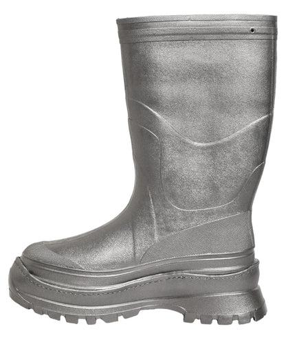 Dolce & Gabbana Metallic Silver Pull On Rain Boots Men Shoes