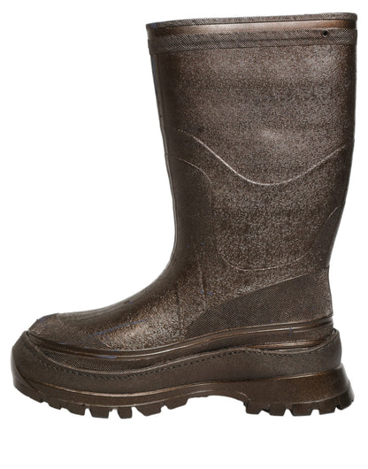 Dolce & Gabbana Bronze PVC Pull On Rain Boots Men Shoes