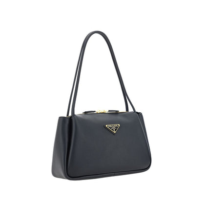 Prada Black Calf Leather Bos Taurus Handbag
