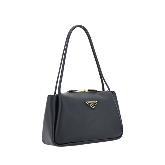 Prada Black Calf Leather Bos Taurus Handbag