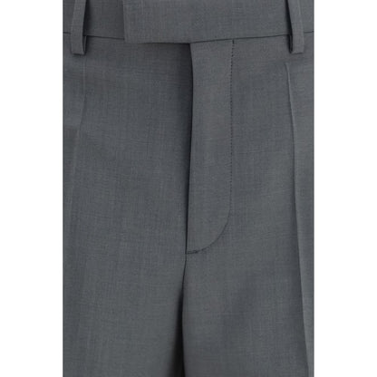 Valentino Gray Wool Oves Aries Dress Pants
