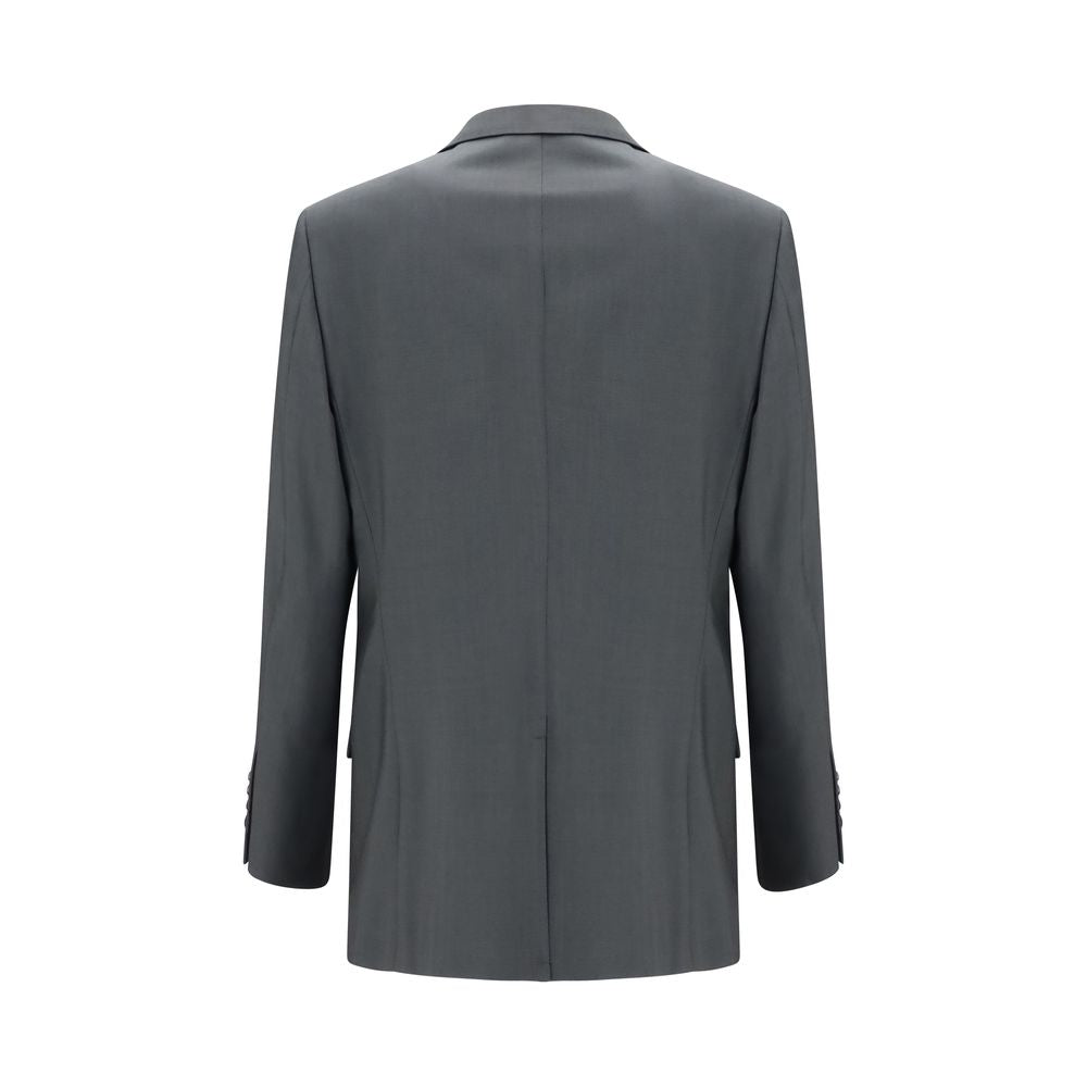 Valentino Gray Wool Oves Aries Jacket
