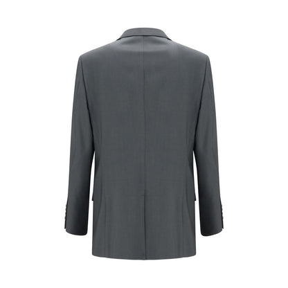 Valentino Gray Wool Oves Aries Jacket