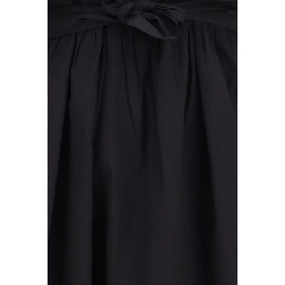 Ganni Black Cotton Casual Dress