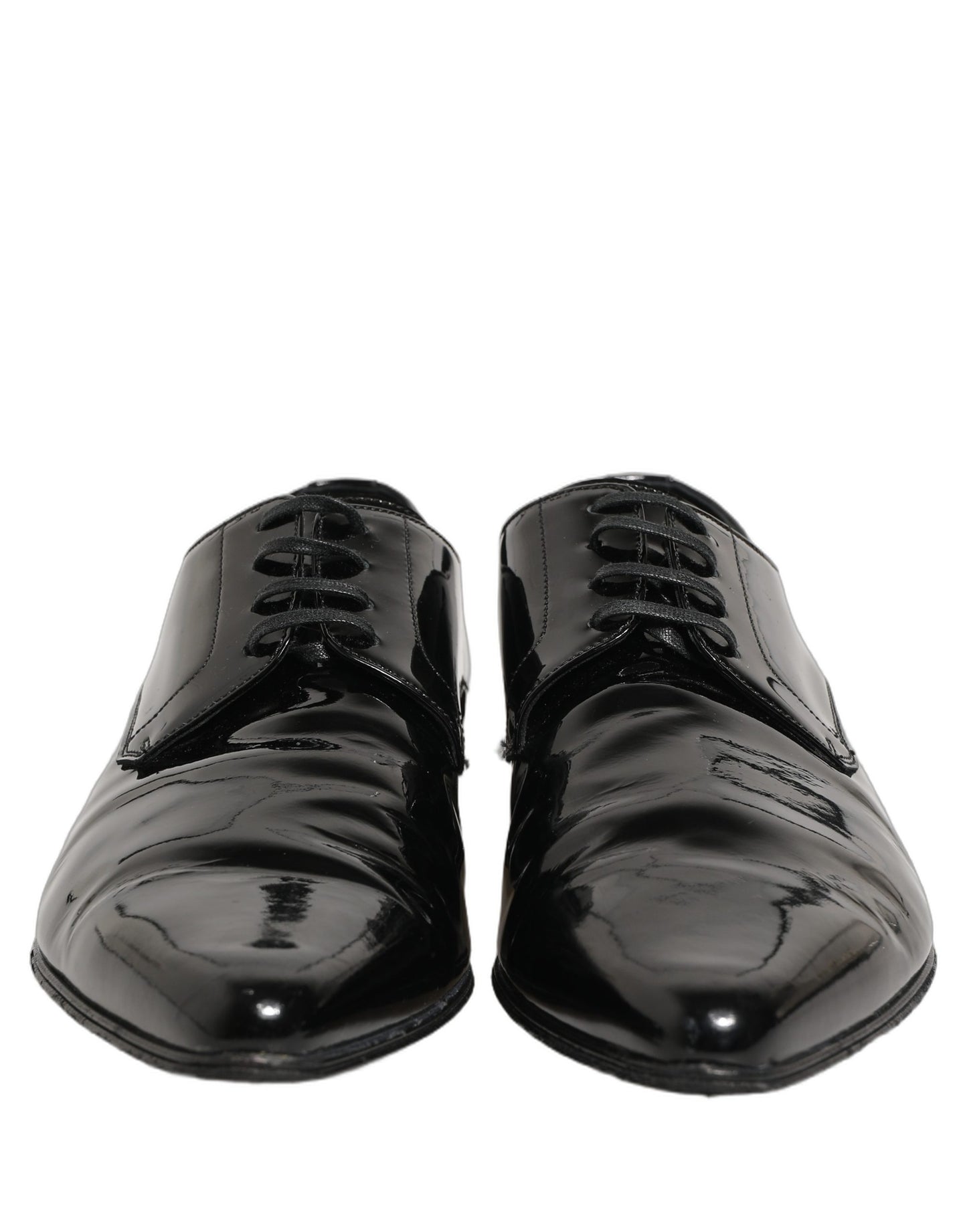 Dolce & Gabbana Black Leather Derby Dress Men Formal Shoes