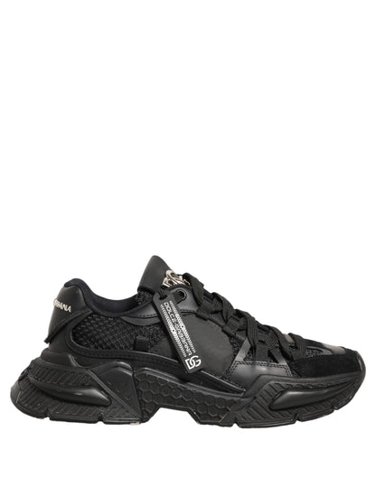 Dolce & Gabbana Black Airmaster Low Top Sneakers Shoes