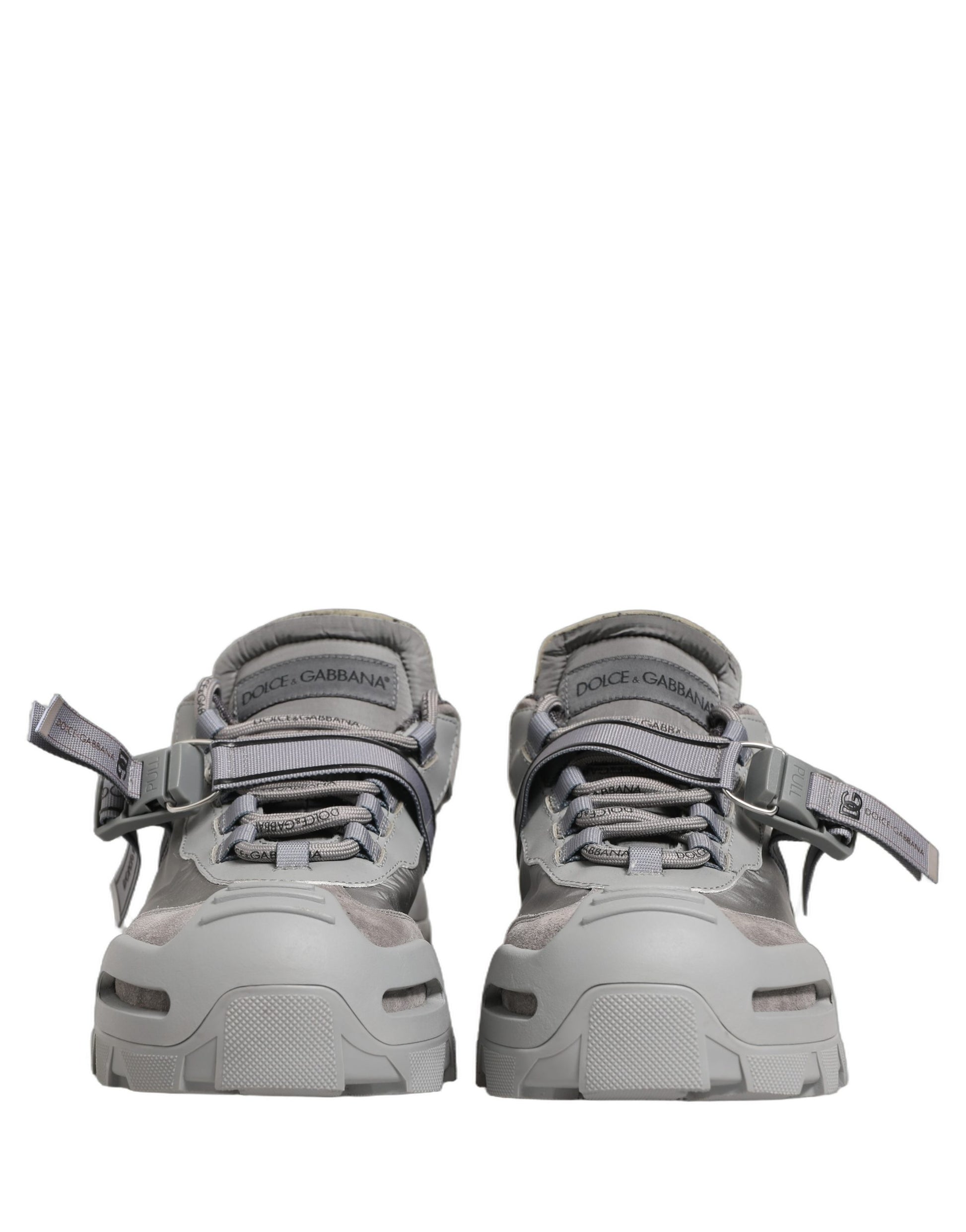 Dolce & Gabbana Gray Airmaster Panelled Low Top Men Sneakers Shoes