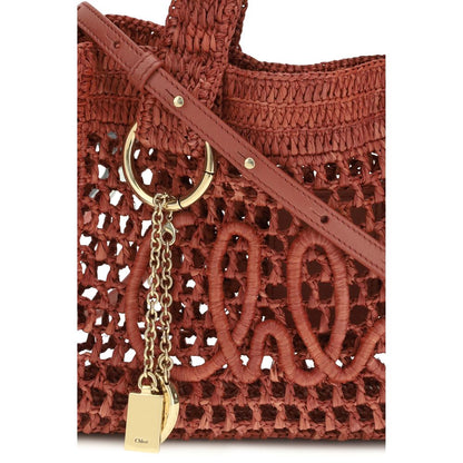Chloé Multicolor Raffia Shoulder Bag