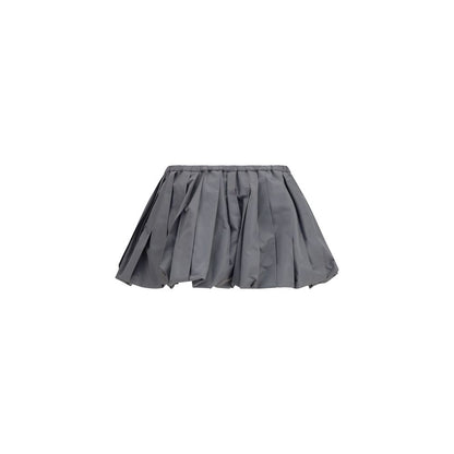 Miu Miu Gray Polyester Mini Skirt