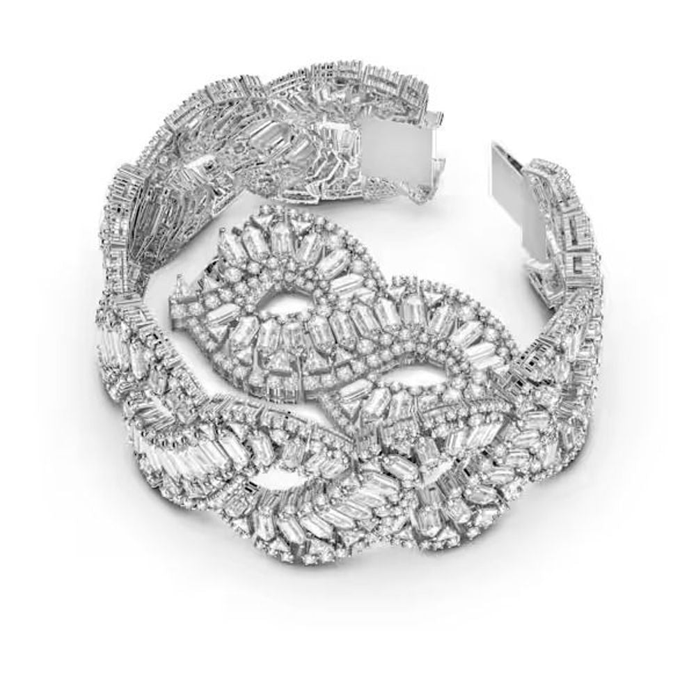 Swarovski Gray Stainless Steel Bracelet