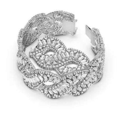 Swarovski Gray Stainless Steel Bracelet