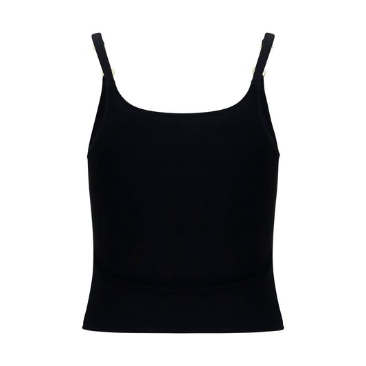 Gucci Black Viscose Sleeveles T-Shirt