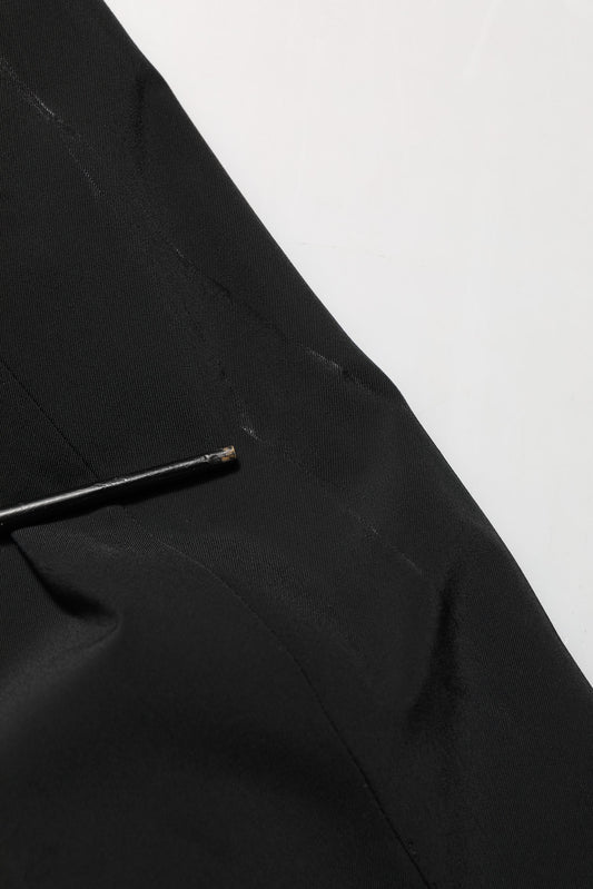 Dolce & Gabbana Black Single Breasted One Button Coat Blazer