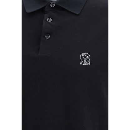 Brunello Cucinelli Black Cotton Shirt