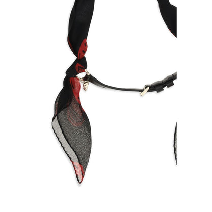 Alexander McQueen Black Silk Scarf