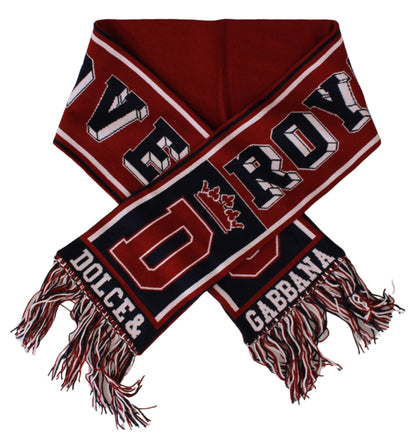 Dolce & Gabbana Elite Cashmere Men's Scarf in Red