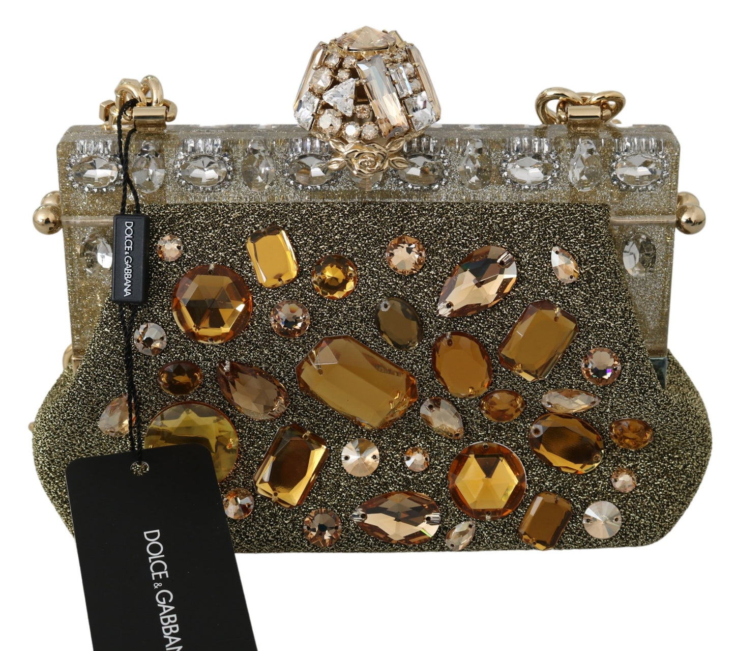 Dolce & Gabbana Glamorous Evening Crystal Clutch Bag