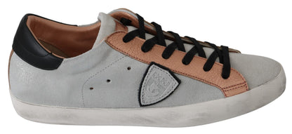 Philippe Model Chic Gray Casual Sneakers for a Trendy Step