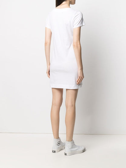 Love Moschino White Cotton Women Dress