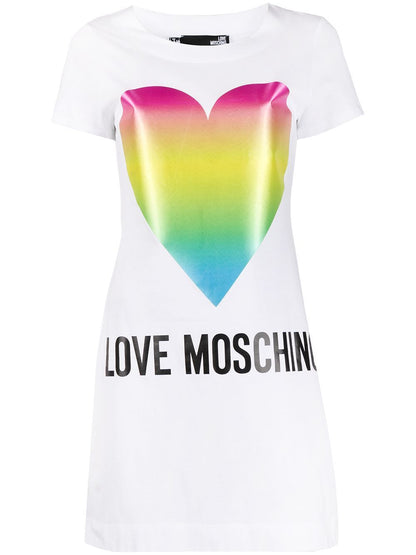 Love Moschino White Cotton Women Dress