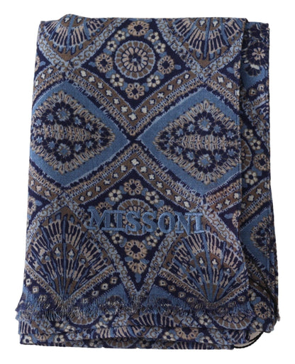 Missoni Chic Multicolor Wool Scarf with Signature Design