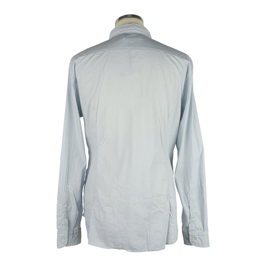 Jeckerson Light Blue Cotton Men Shirt