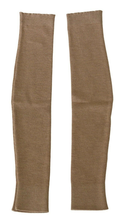 Scervino Street Chic Beige Virgin Wool Arm Warmer