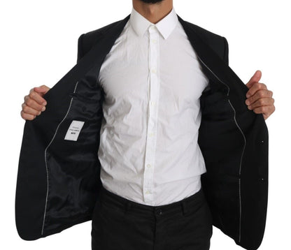 Dolce & Gabbana Elegant Black Martini Single Breasted Blazer