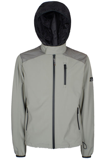 Yes Zee Gray Nylon Men Jacket