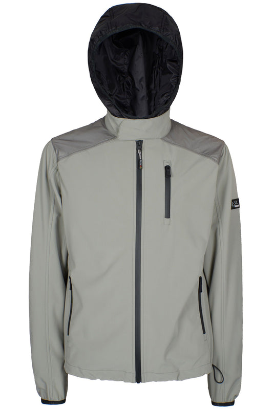 Yes Zee Gray Nylon Men Jacket