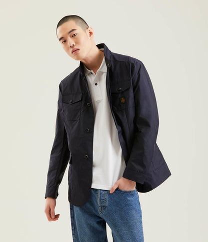 Refrigiwear Elegant Versatile Four-Pocket Jacket in Blue