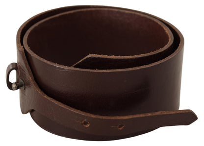Costume National Elegant Brown Leather Fashion Belt