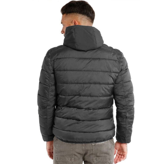 Yes Zee Gray Nylon Men Jacket