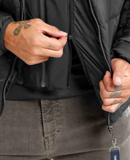 Yes Zee Gray Nylon Men Jacket