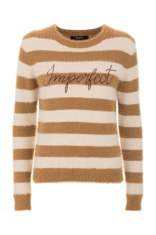 Imperfect Beige Polyamide Women Sweater