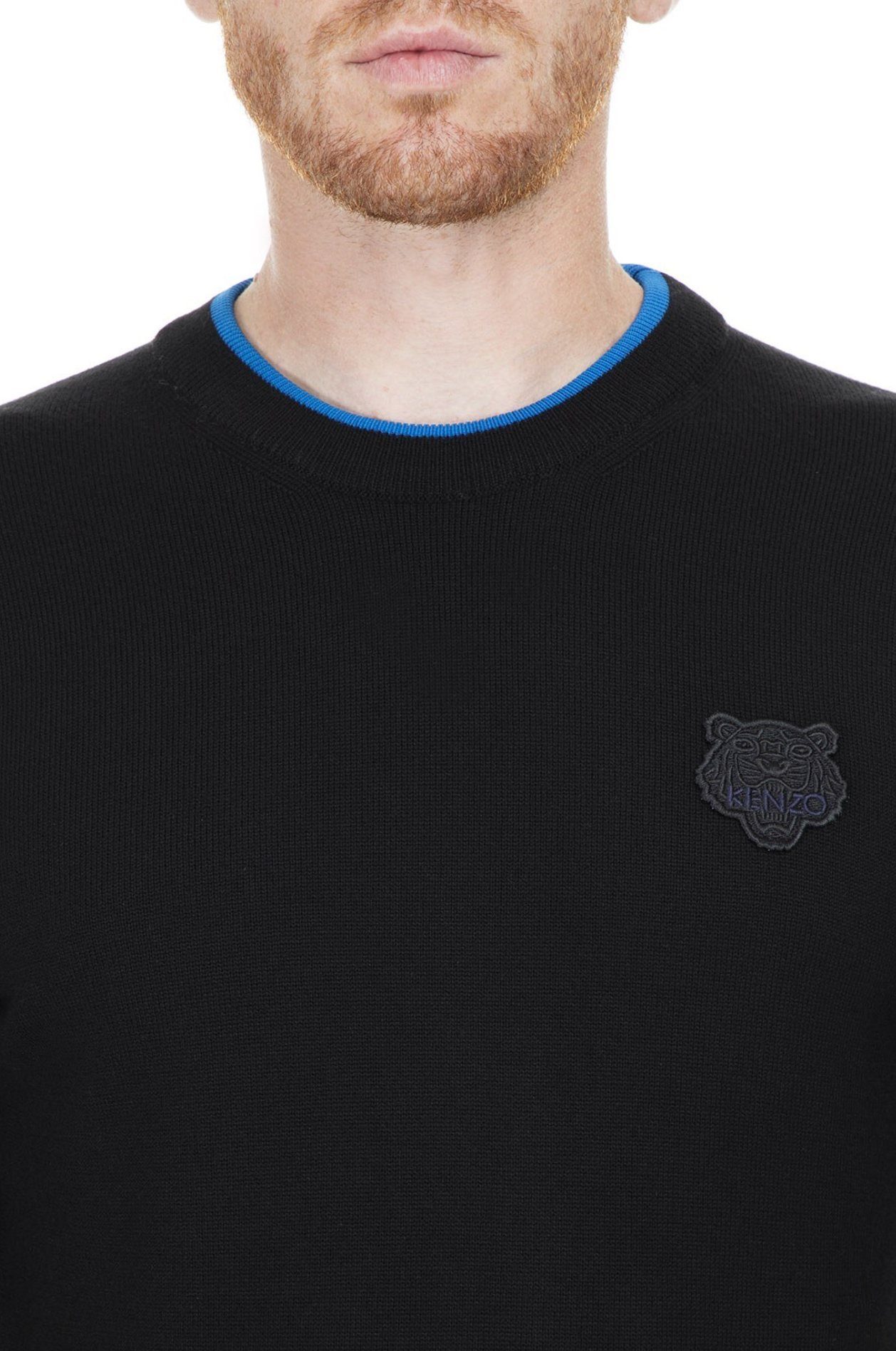 Kenzo Black Cotton Men Sweater