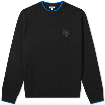 Kenzo Black Cotton Men Sweater