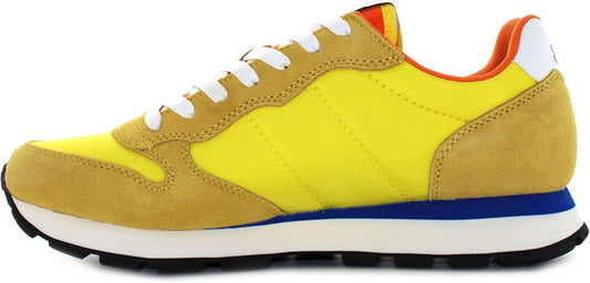 Sun68 Yellow Leather Men Sneaker