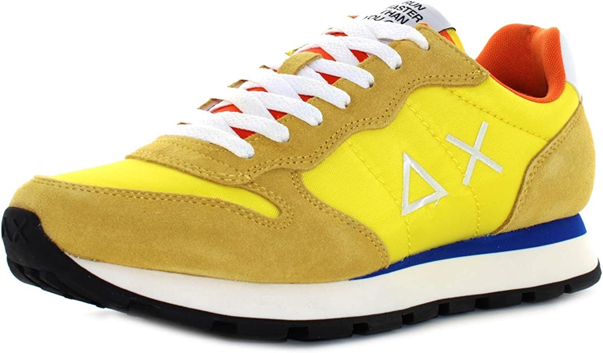 Sun68 Yellow Leather Men Sneaker