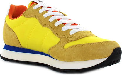 Sun68 Yellow Leather Men Sneaker