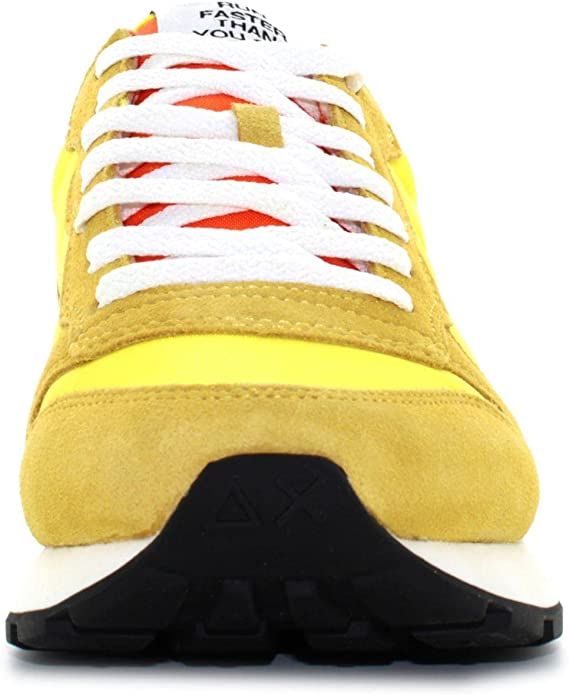 Sun68 Yellow Leather Men Sneaker