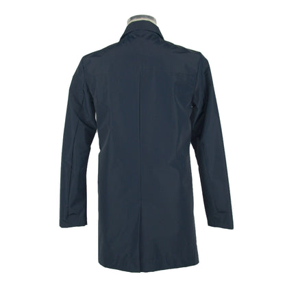 Yes Zee Blue Polyester Men Jacket
