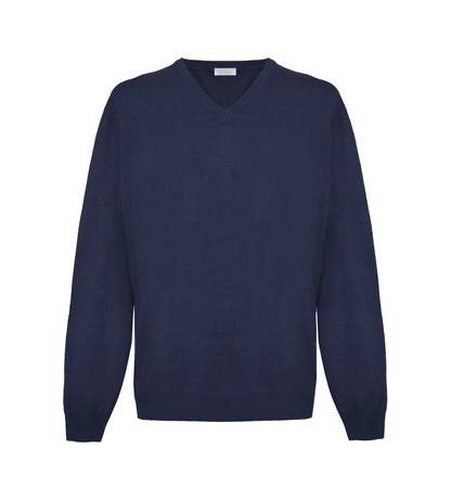 Malo Blue Cashmere Men Sweater