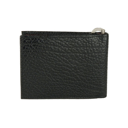 Cavalli Class Black Calfskin Men Wallet
